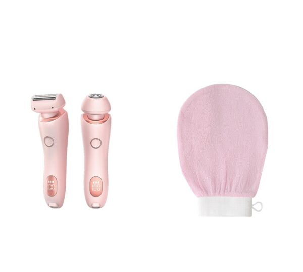 2 In 1 Hair Removal Epilator USB Rechargeable Trimmer Women Body Razor Face Leg Armpit Bikini Hand Pubic Shaver Hair Remover - Image 2